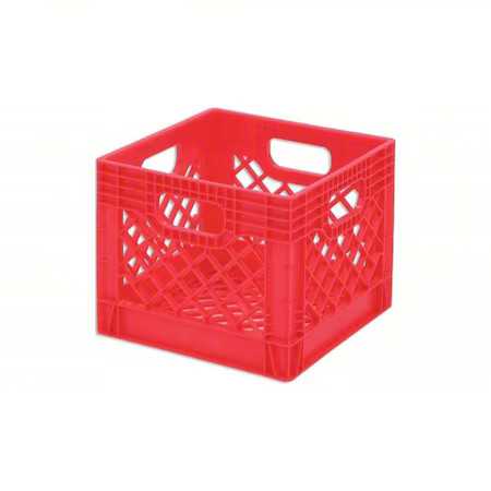Orbis Dy16 Red Dairy Case/Dairy Crate 13 1/8 In L, 13 1/8 In W, 12 1/8 In H, Orbis Dy16 Red Dairy Case/Dairy Crate 13 1/8 In L, 13 1/8 In W, 12 1/8 In H,
