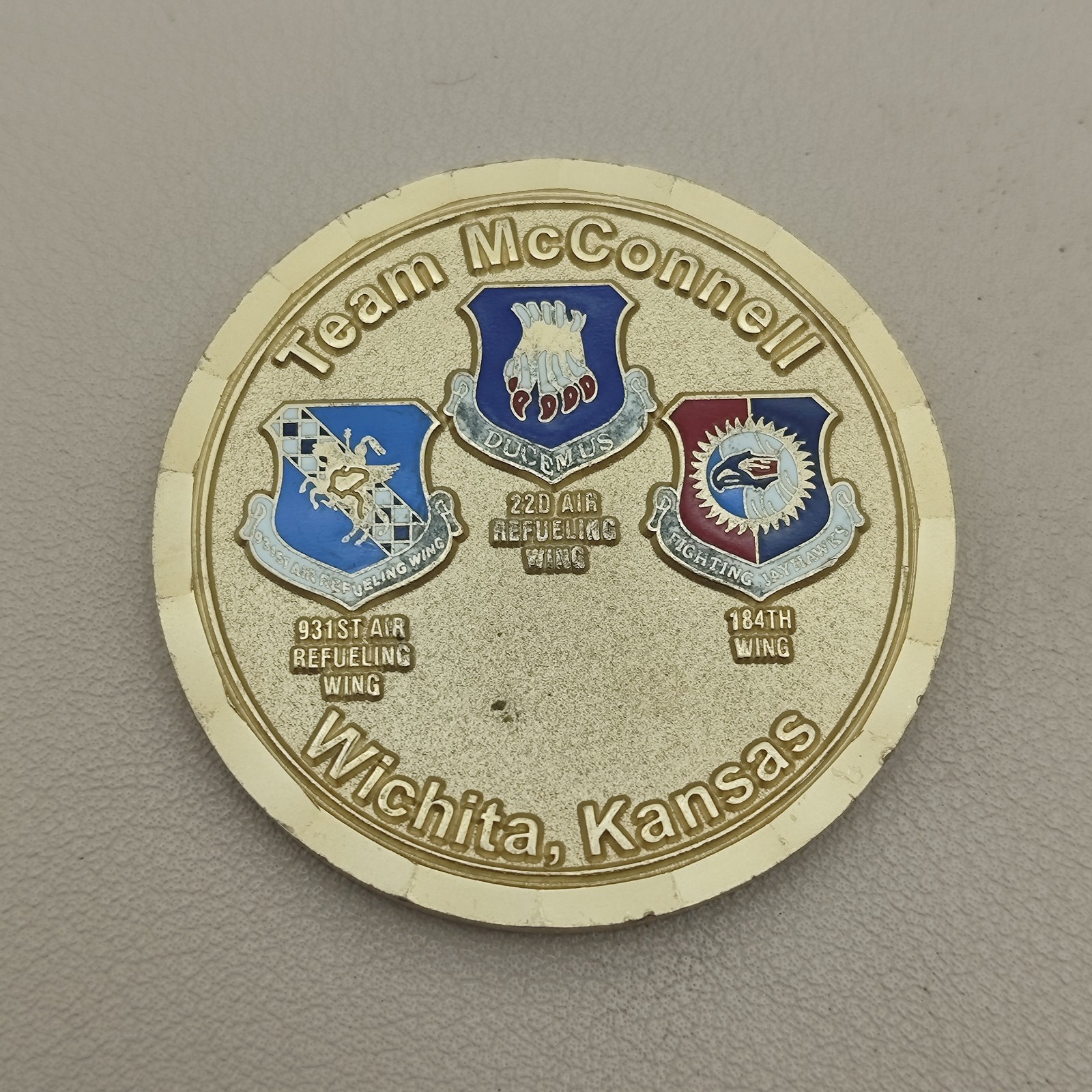Wichita Kansas Team Mcconnell Challenge Coin
