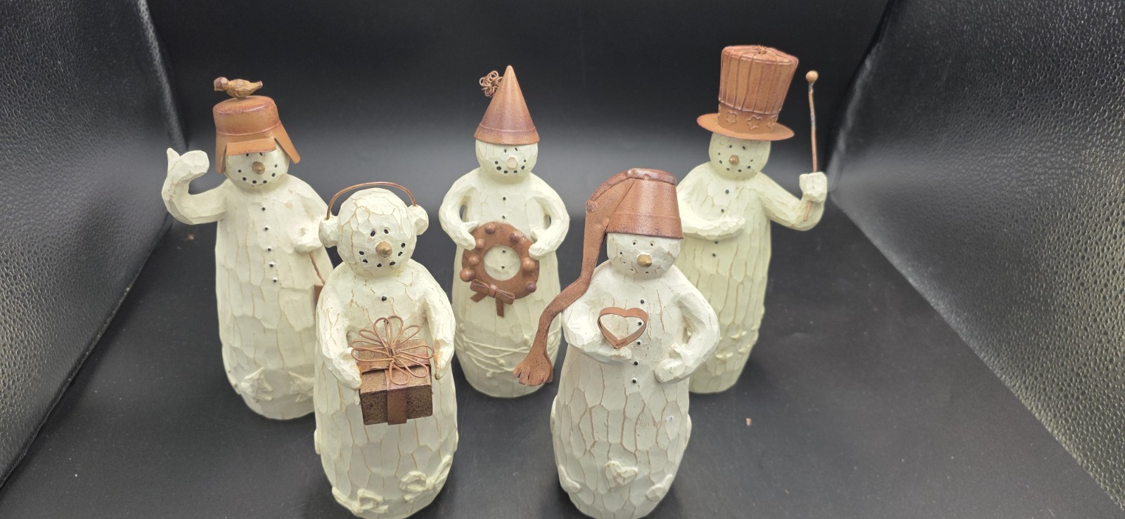 Set Of 5 Flurryville Snowman Collection Figures: Jake, Jo, Frank, Paul & Bart Set Of 5 Flurryville Snowman Collection Figures: Jake, Jo, Frank, Paul & Bart