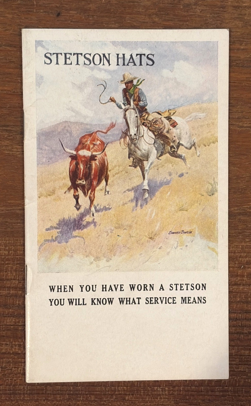 RARE 1920's Stetson Hats Catalog Edward Borein Cowboy Cover Art B&W Photos Mint RARE 1920's Stetson Hats Catalog Edward Borein Cowboy Cover Art B&W Photos Mint