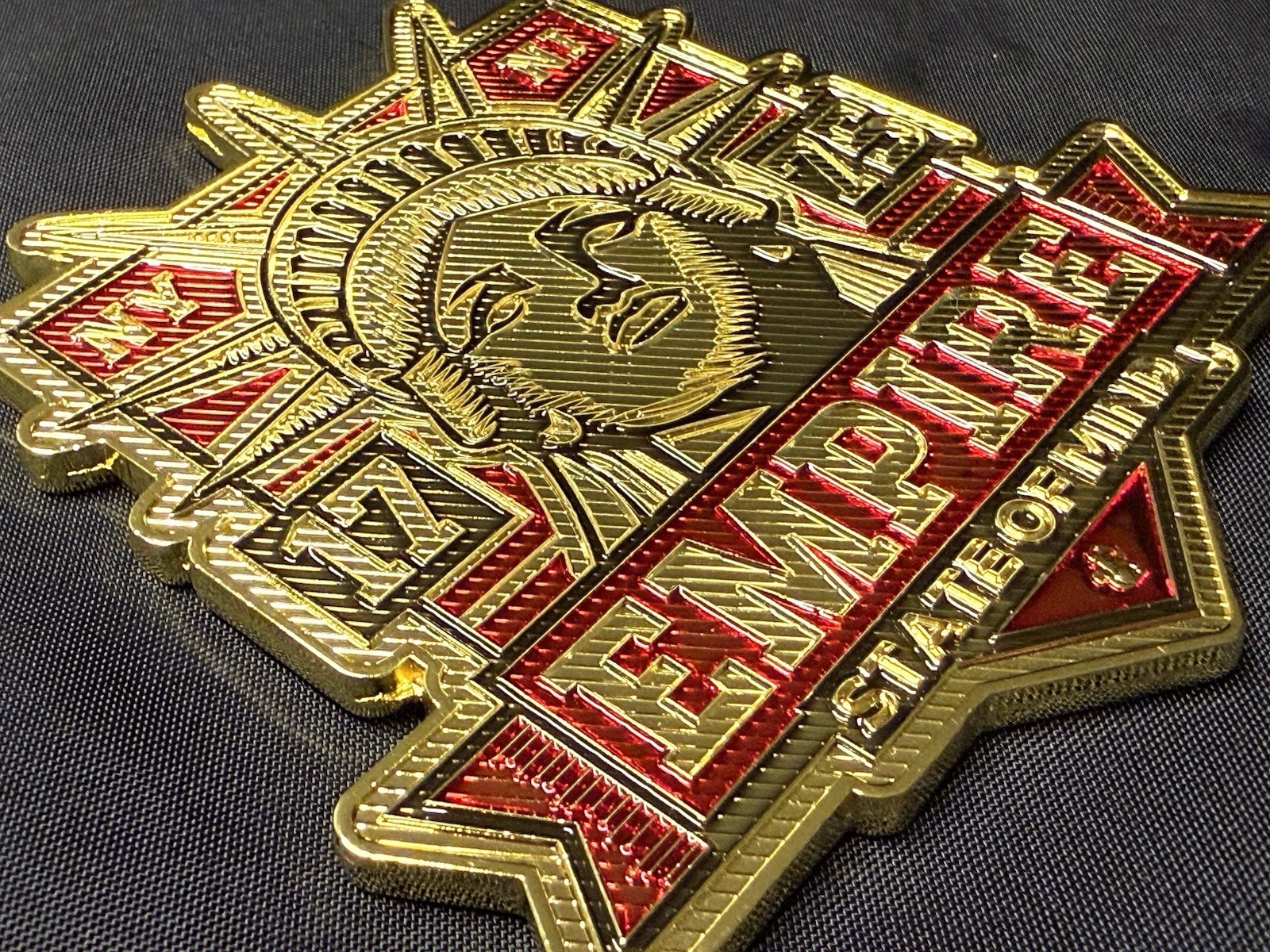 Empire 250 Anniversary Challenge Coin BIG LARGE XXL Gold Empire 250 Anniversary Challenge Coin BIG LARGE XXL Gold