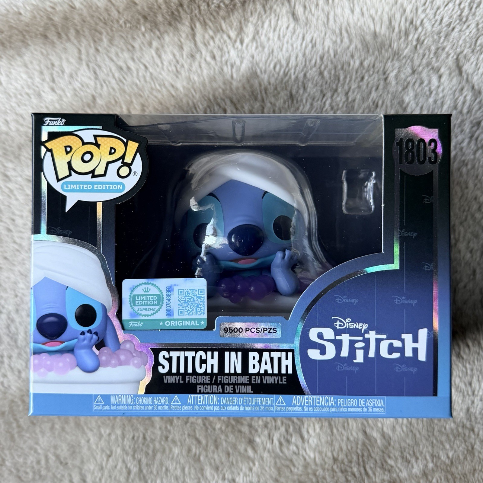 Stitch In Bath Funko Pop #1803 LE 9500 Pieces Lilo & Stitch Stitch In Bath Funko Pop #1803 LE 9500 Pieces Lilo & Stitch