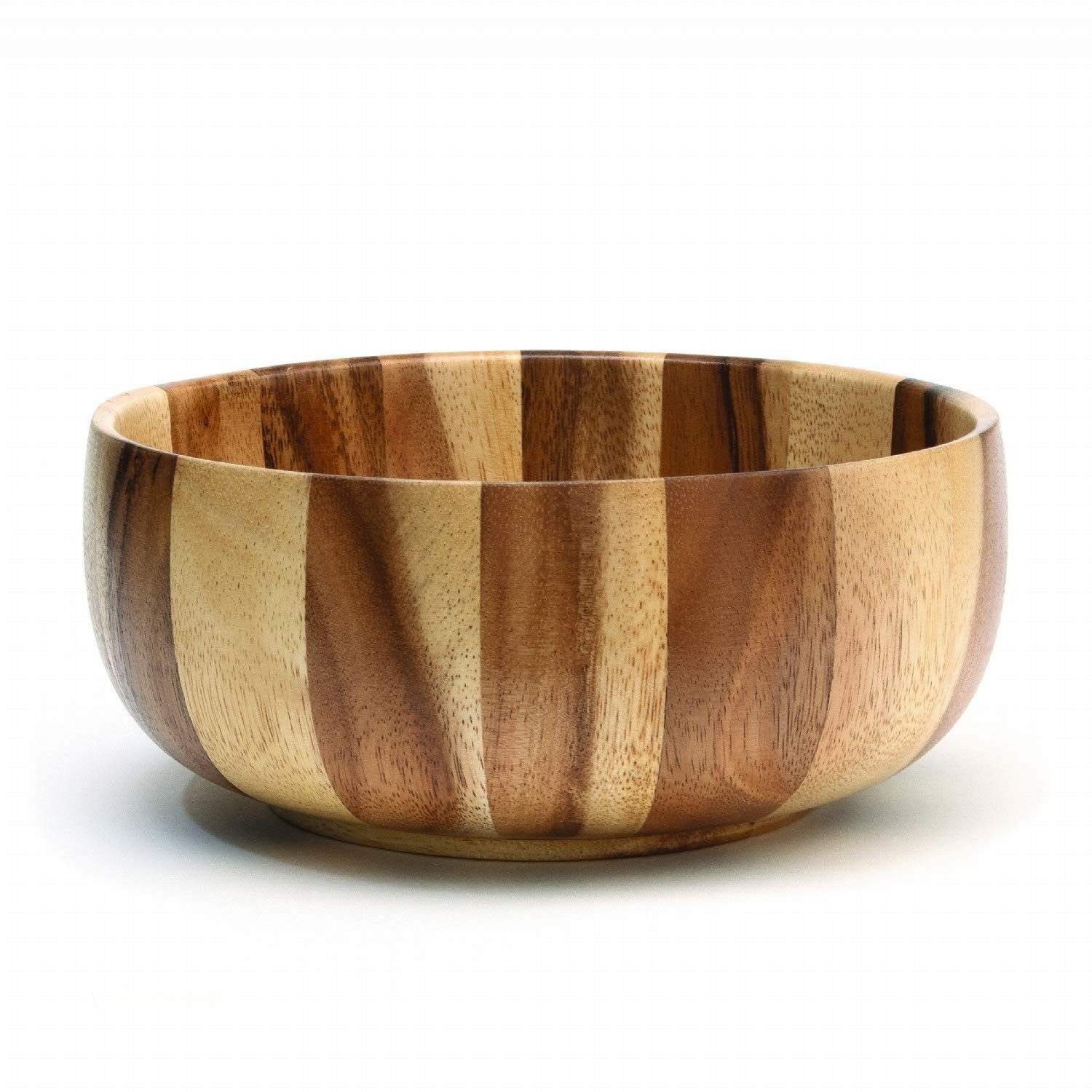 Lipper International 1268 Acacia Sunburst Salad Bowl Natural Color
