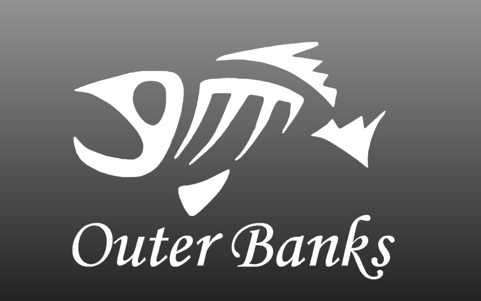 Outer Banks Fishing Window Sticker Decal - OBX Outer Banks Fishing Window Sticker Decal - OBX