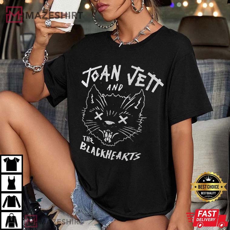 Joan Jett And The Black Hearts Black Unisex All size shirt