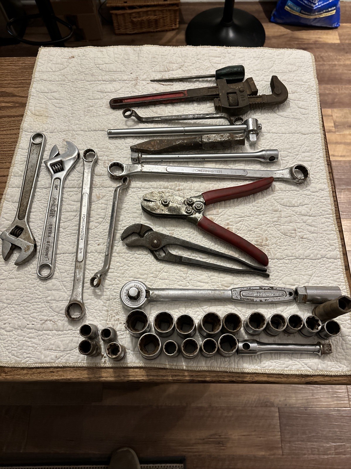34 Piece Tool Lot Wizard Malco Power Master Channel-Lock VTG Made USA