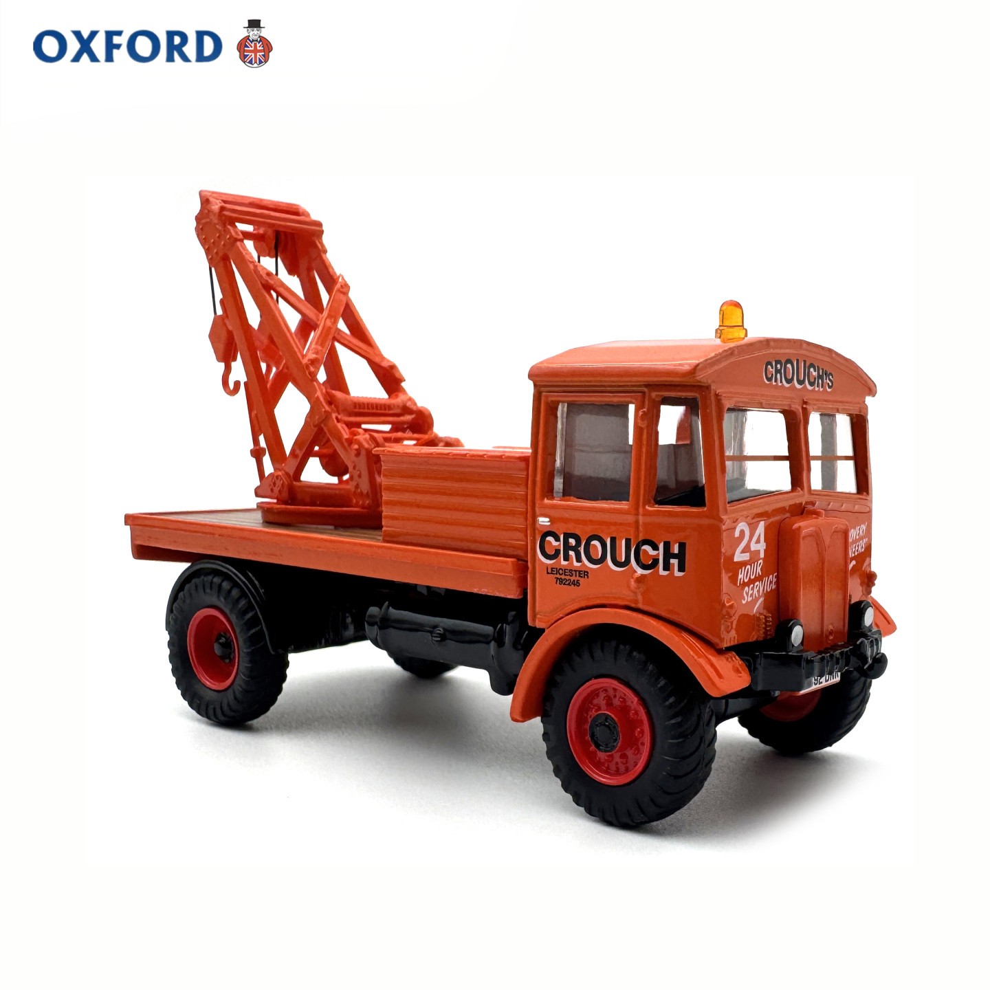 OXFORD 1/76 AEC Bulldog Recovery Truck Diecast Model Towing Wrecker Display
