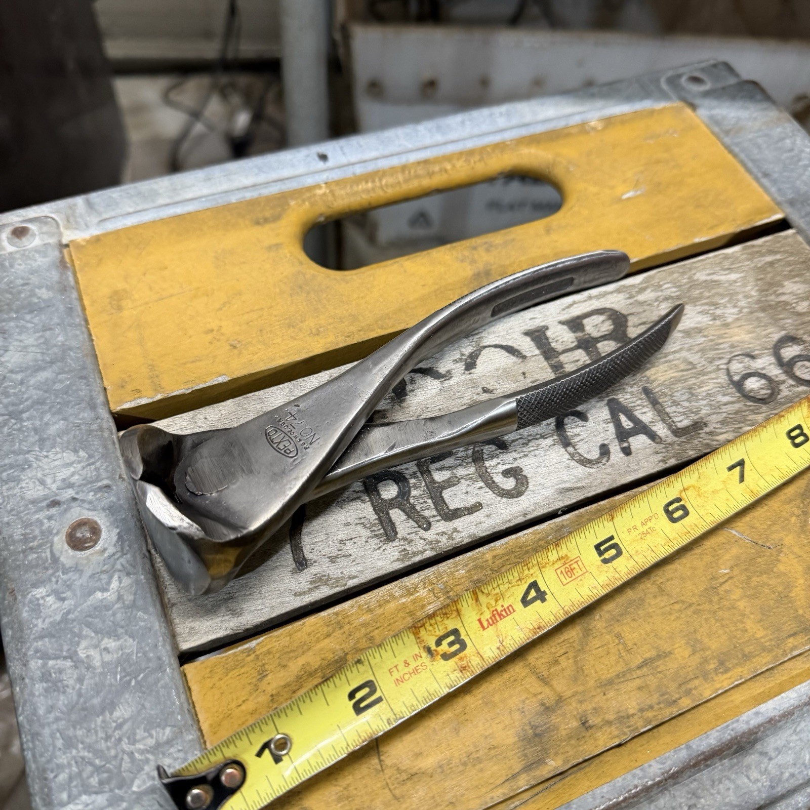 Vintage PEXTO P.S.& W.CO. USA ,No.74 End Cutter Nippers,8 IN LONG