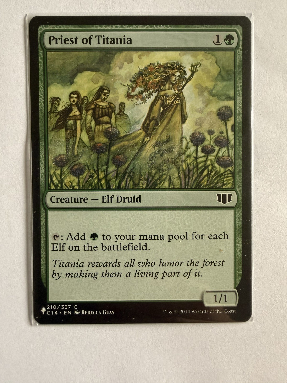 Priest of Titania [ Urza's Saga ] MTG [ Common ] NM+