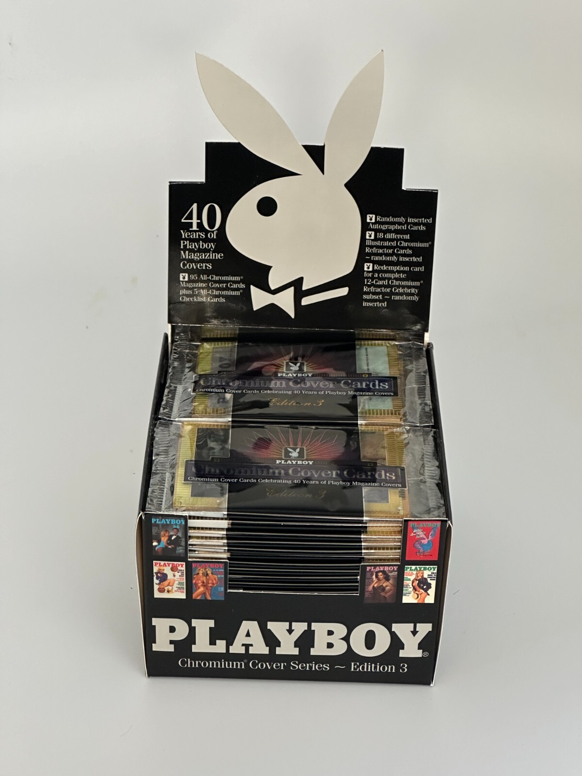 1 sealed pack of 1997 Playboy Chromium Cover Cards Edition 3 - QTY available