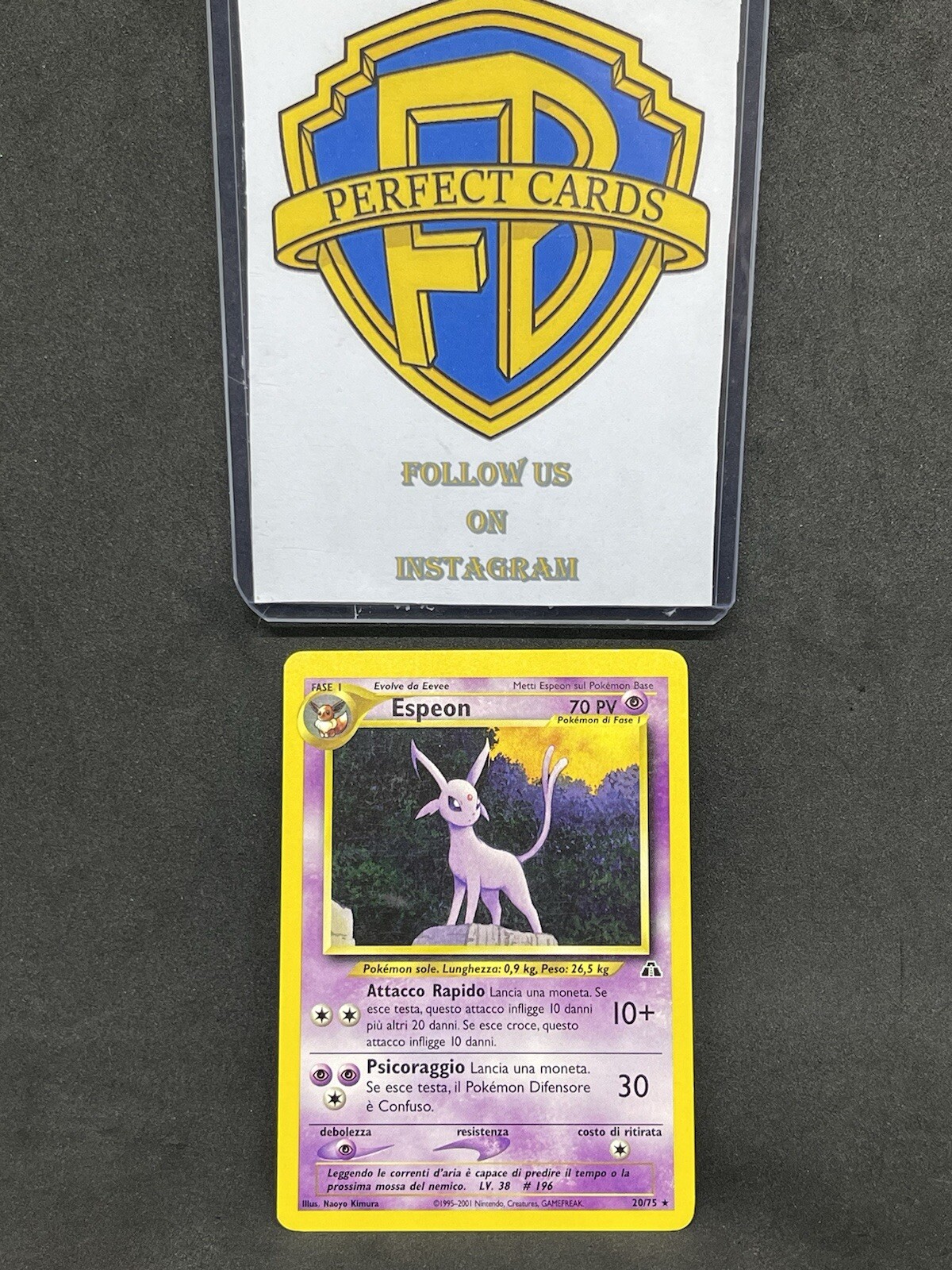 POKÉMON NEO DISCOVERY UNLIMITED ESPEON NONHOLO 20/75 NM- ITA