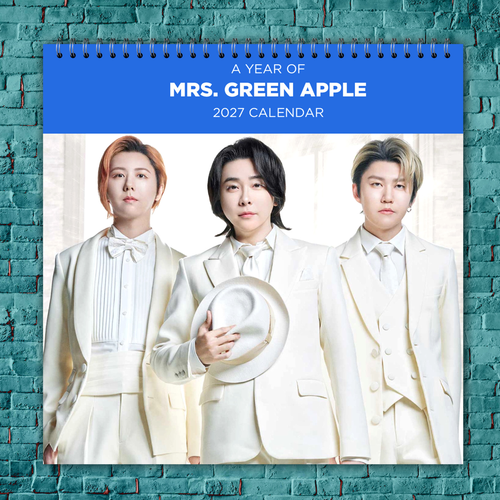 mrs. green apple 2027 Wall Calendar 12 Month Celebrity Photo Fan Collectible