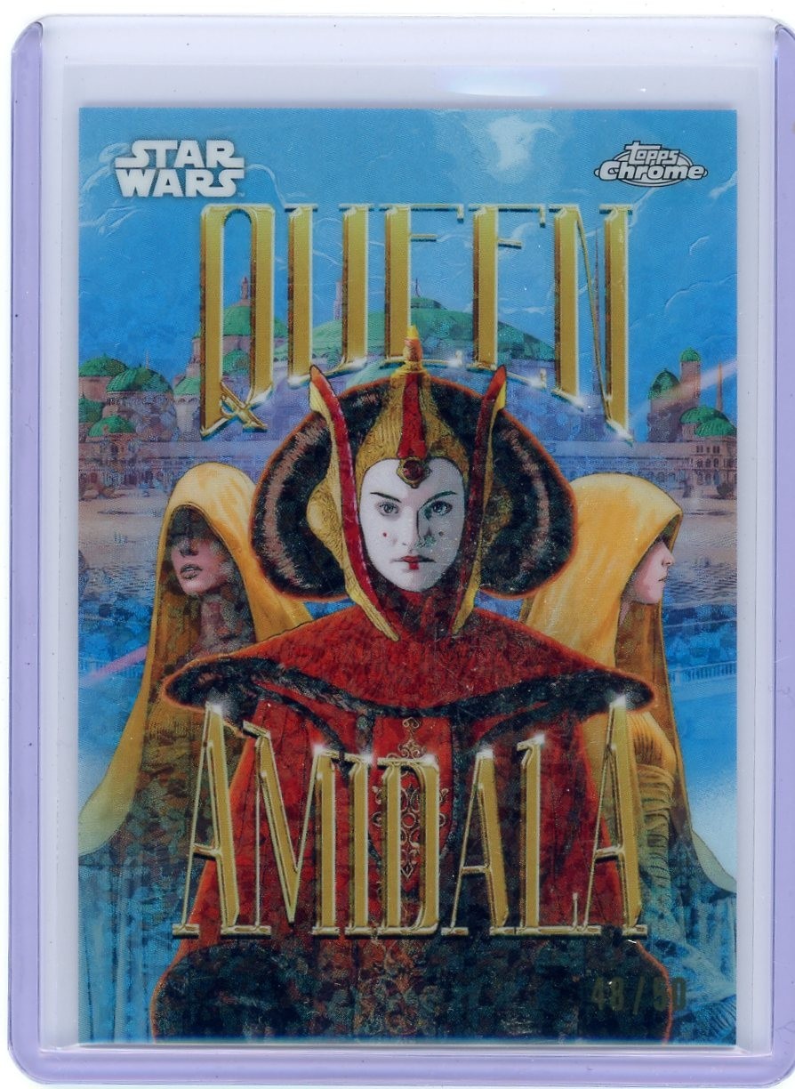 2026 Topps Chrome Star Wars Queen Padme Amidala Maximalists 48/50 SP 2026 Topps Chrome Star Wars Queen Padme Amidala Maximalists 48/50 SP