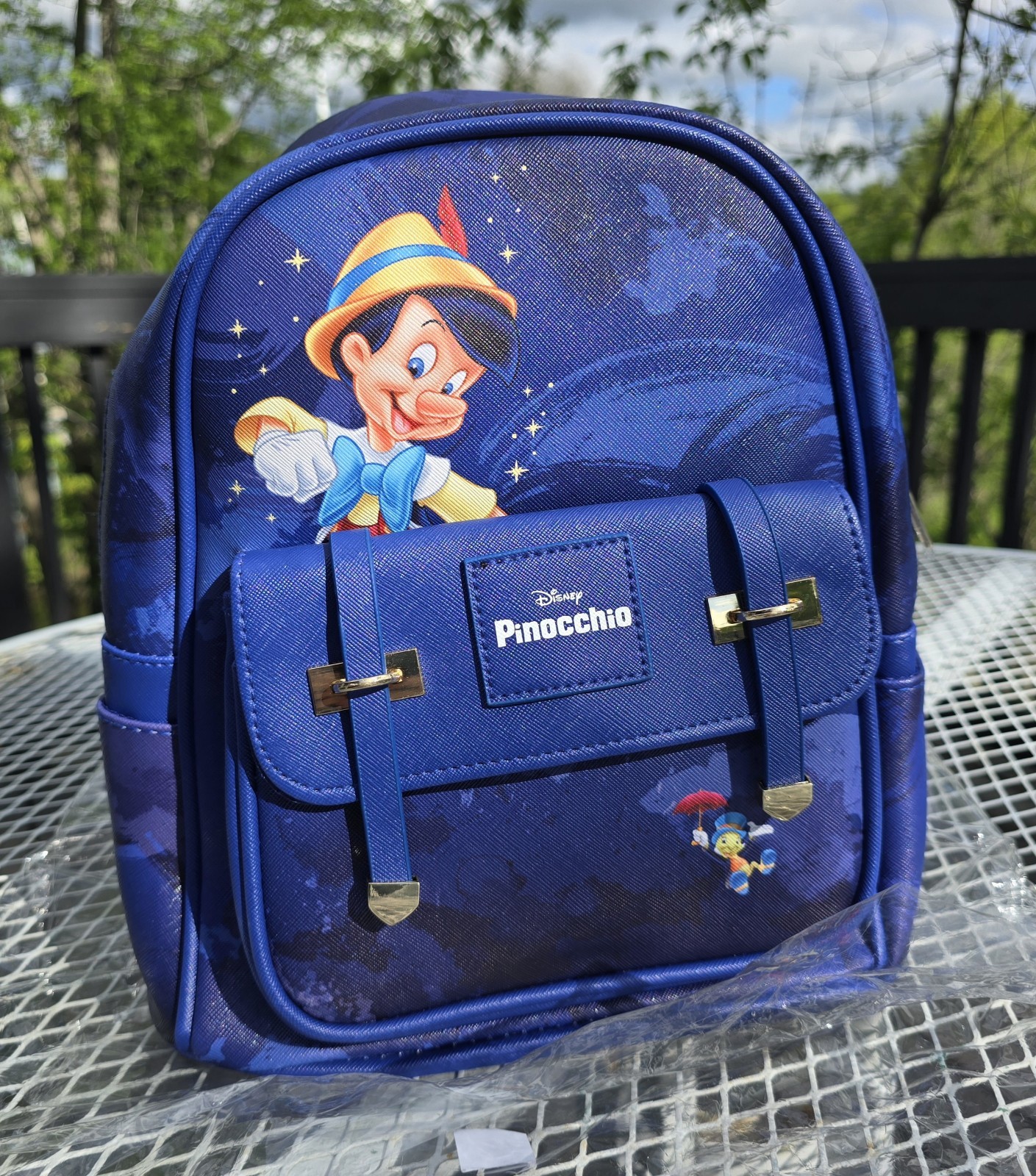 WondaPop Disney Pinocchio Mini Backpack NWT Faux Leather Jiminy Cricket Bag