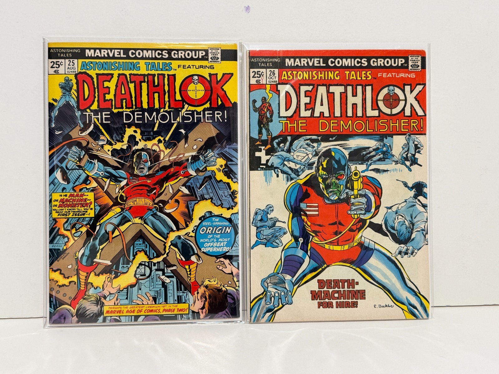 Astonishing Tales #25 #26 1st & 2nd App of Deathlok Mid/High Grade 2 Books 1974