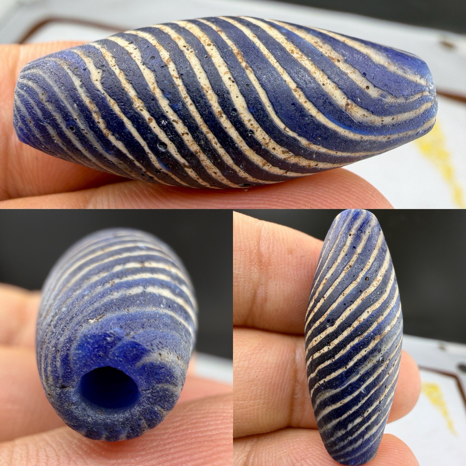 Rare Ancient Roman Mosaic Glass Very Old Rare Bead
