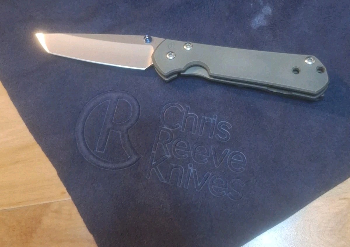 CHRIS REEVE KNIVES SMALL SEBENZA 21 FOLDING KNIFE EXCELLENT COND NO BOX TANTO 