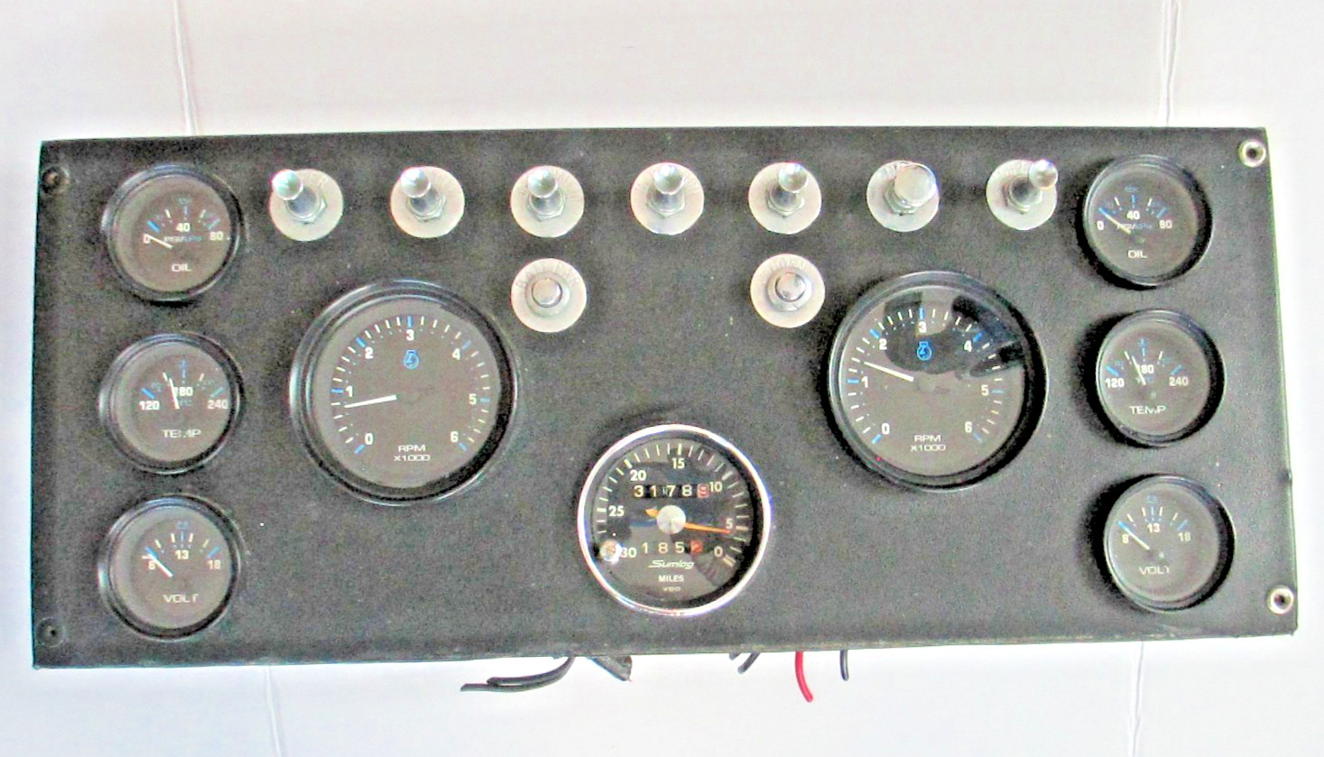 Vintage Chris Craft Dashboard with Non-CC Gauges Boat Marine BSMT Vintage Chris Craft Dashboard with Non-CC Gauges Boat Marine BSMT
