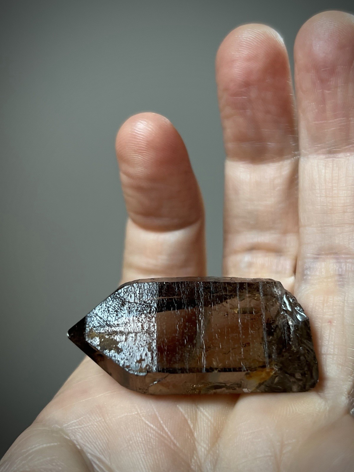 Natural Smoky Quartz Crystal Optical Quartz Glassy Quartz Brazil Crystal