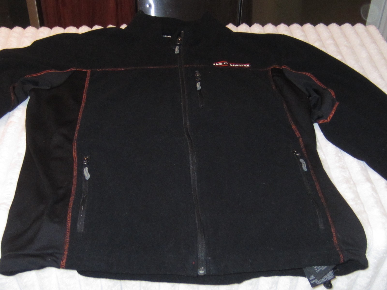 2XL Harley Davidson Black Fleece Jacket