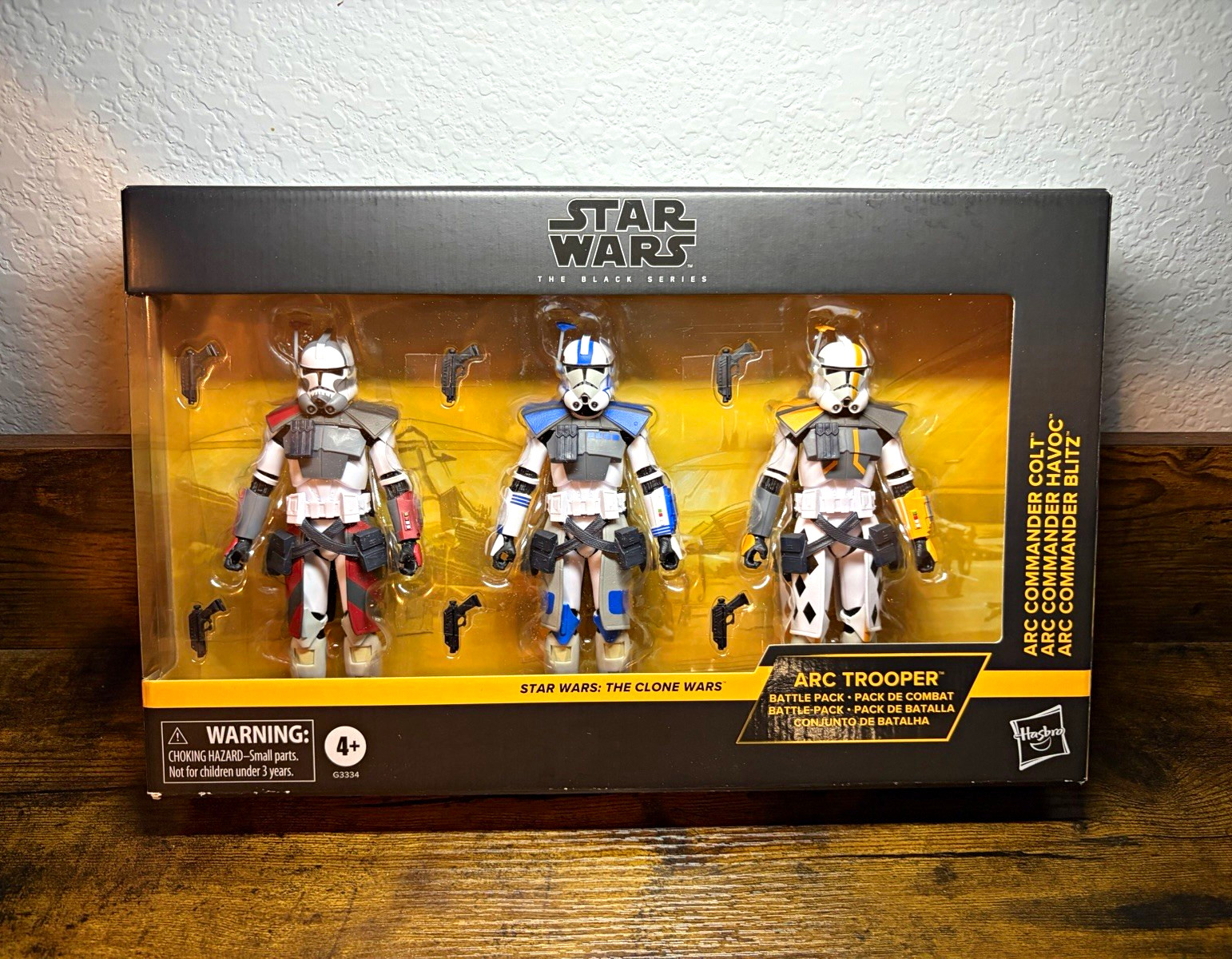Hasbro Star Wars Black Series The Clone Wars ARC Trooper 3-Pack Havoc Colt Hasbro Star Wars Black Series The Clone Wars ARC Trooper 3-Pack Havoc Colt