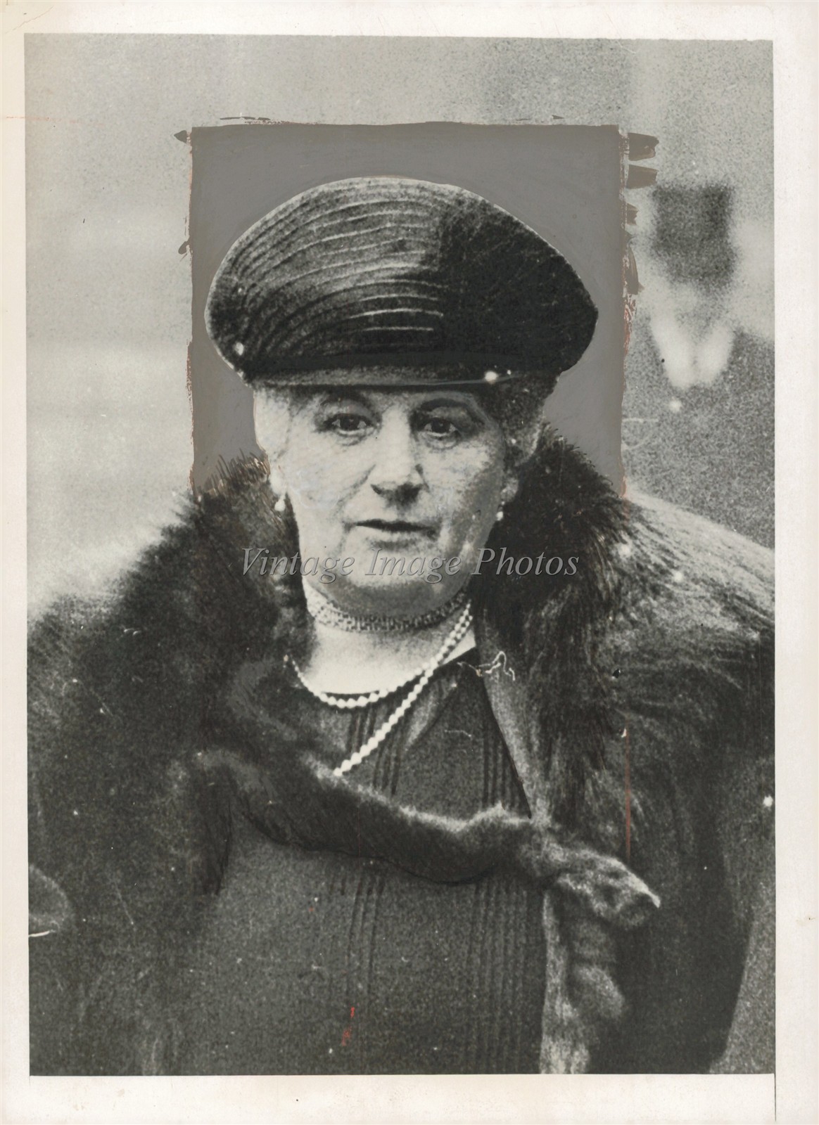 1931 London England Mrs Rudyard Kipling Portrait Photo 5x7