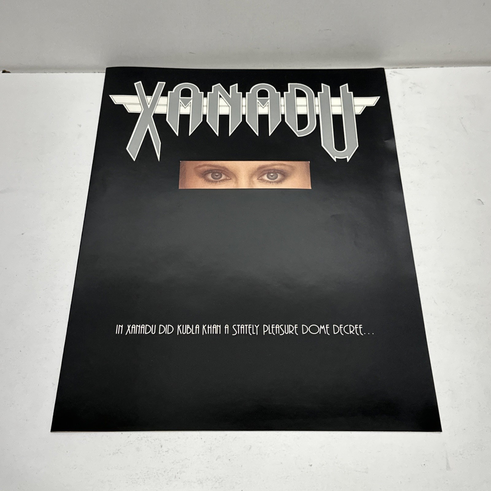 Xanadu 1980 Fold Open Poster Advert Promo Booklet Olivia Newton John Xanadu 1980 Fold Open Poster Advert Promo Booklet Olivia Newton John