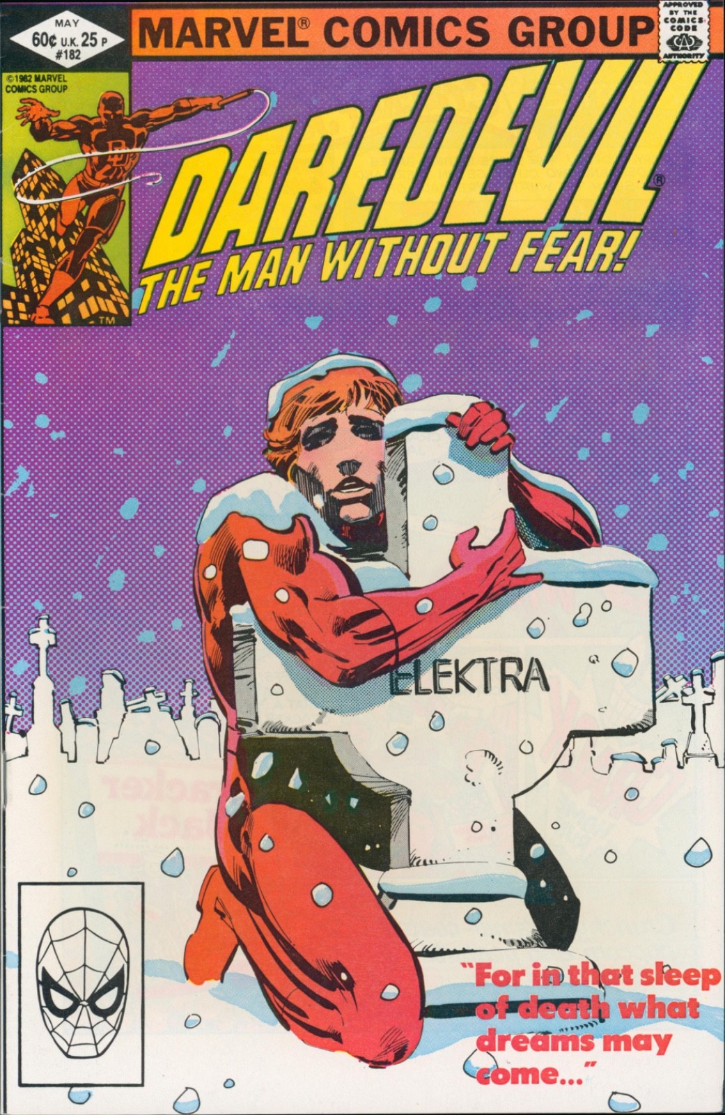 DAREDEVIL #182 ~ MARVEL COMICS 1982 VF DAREDEVIL #182 ~ MARVEL COMICS 1982 VF