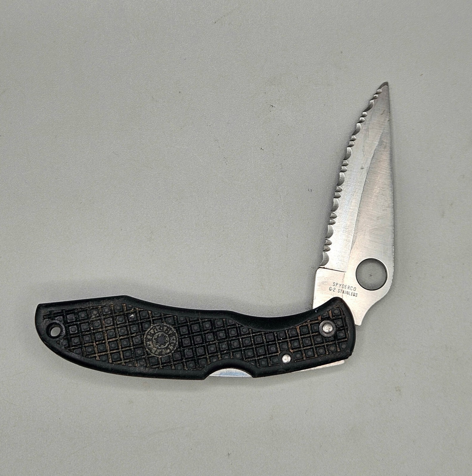 Spyderco Endure ClipIt Serrated G-2 stainless pocketknife Seki City Japan 1990s