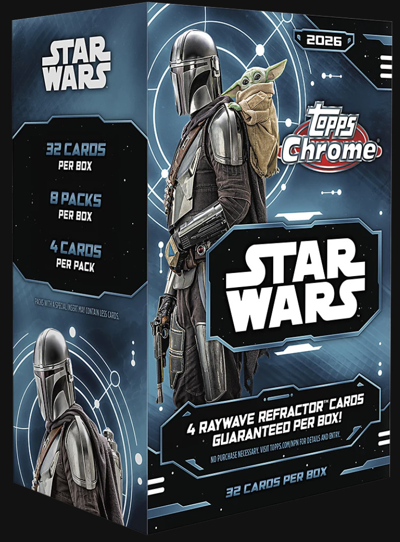 2026 TOPPS CHROME STAR WARS BLASTER VALUE BOX NEW FACTORY SEALED  USA
