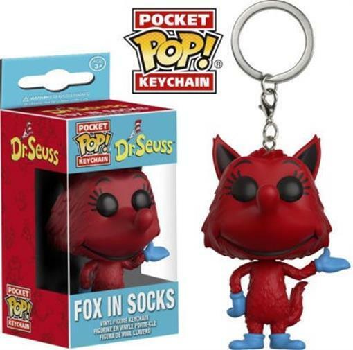 Funko - Pop Keychain: Dr. Seuss - Fox in Socks Vinyl Action Figure New In Box