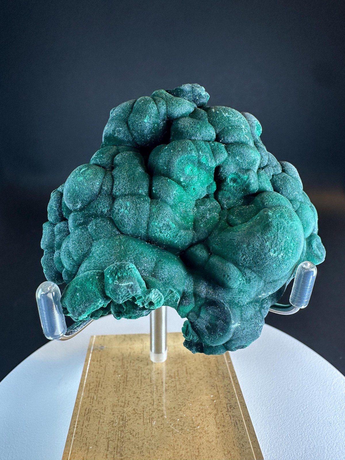 Botryoidal Malachite Specimen, Rich Green Velvet, DR Congo