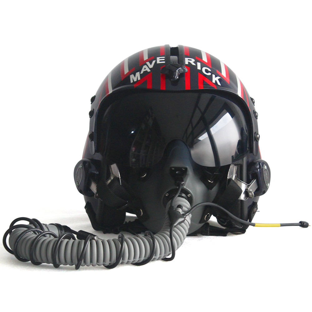HGU-33 Top Gun Maverick Flight Helmet Movie Prop Pilot & MBU-12 Oxygen Mask