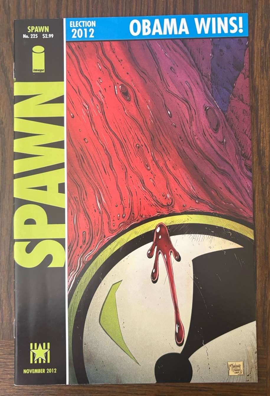 Spawn 225 Obama Wins Low Print Run NM Image Mcfarlane PICS Watchmen