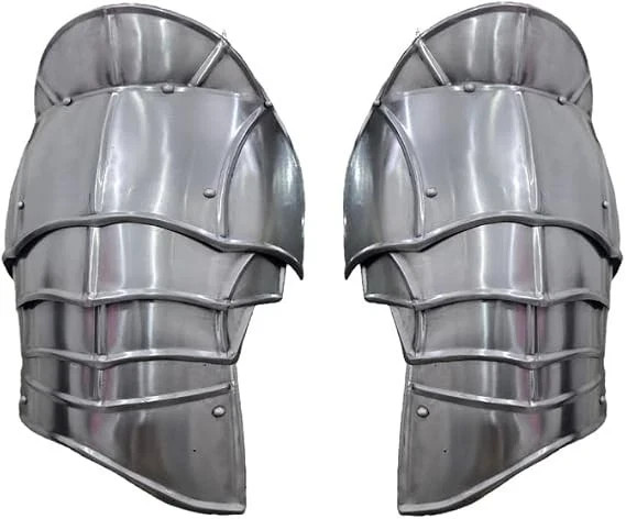 Medieval Steel Knight Armor Pauldrons shoulder armor pair spaulders for cosplay