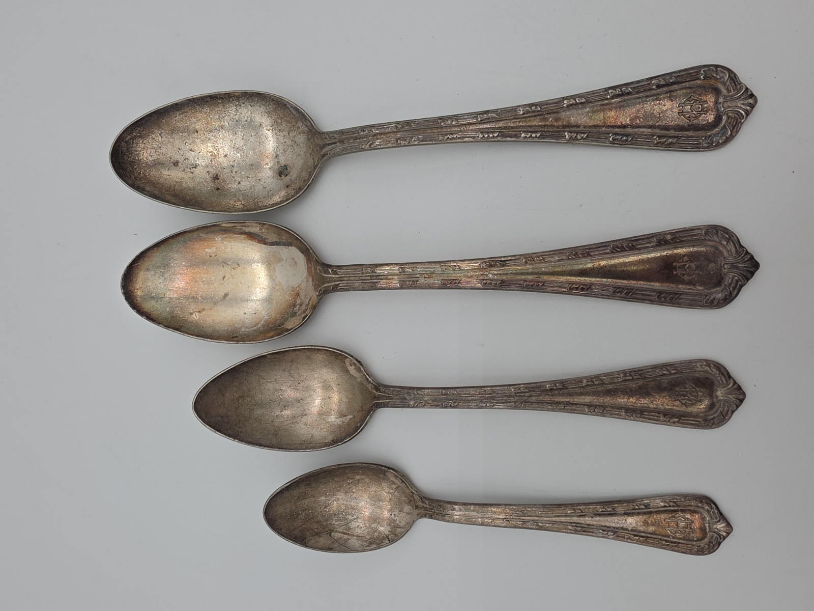 Vintage 4 Olympic Hotel Silver Ware Spoons Washington
