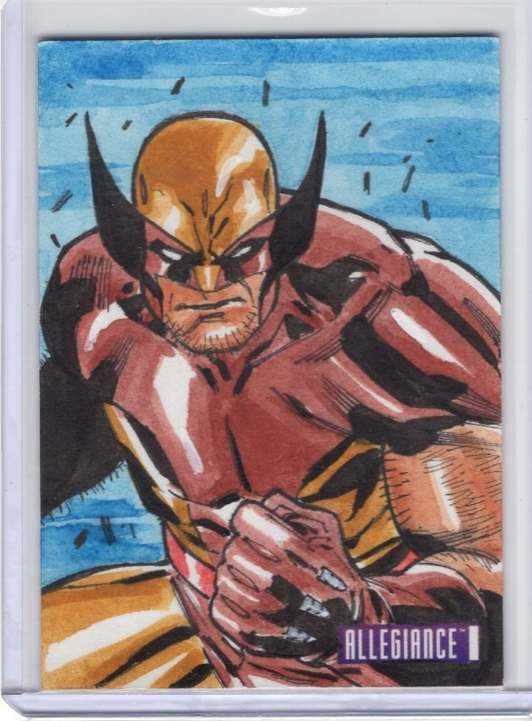 2023 Upper Deck Marvel Allegiance Infinity Wolverine Sketch By Renato Arlem