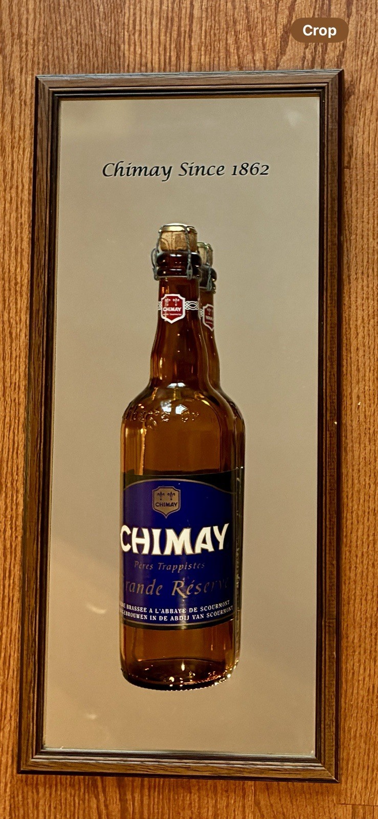 Chimay Peres Trappistes Grand Reserve beer Mirror Sign