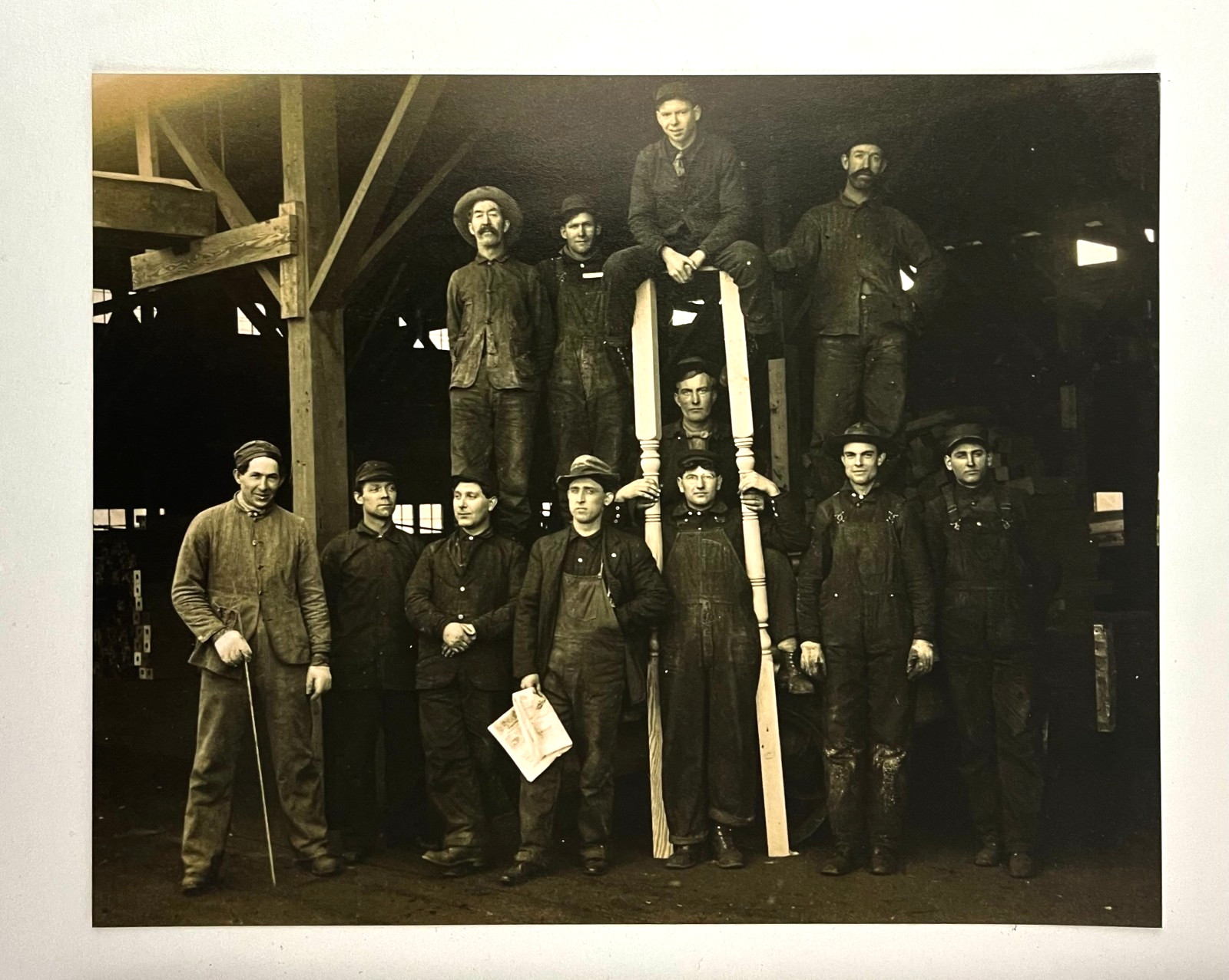 Woodworkers Furniture Factory Workers Men Americana REPRINT of Early 1900s Photo