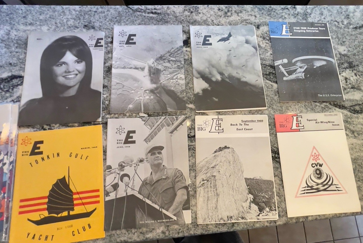 VTG 1968-1969 USS Enterprise CVN 65 “The Big E” Magazine Lot Star Trek Vietnam 