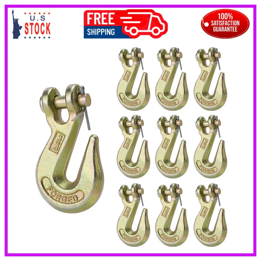 3/8 Inch Clevis Grab Hook Grade 70 Forged Steel Tow Hook 6600lb WLL 3/8 Inch Clevis Grab Hook Grade 70 Forged Steel Tow Hook 6600lb WLL