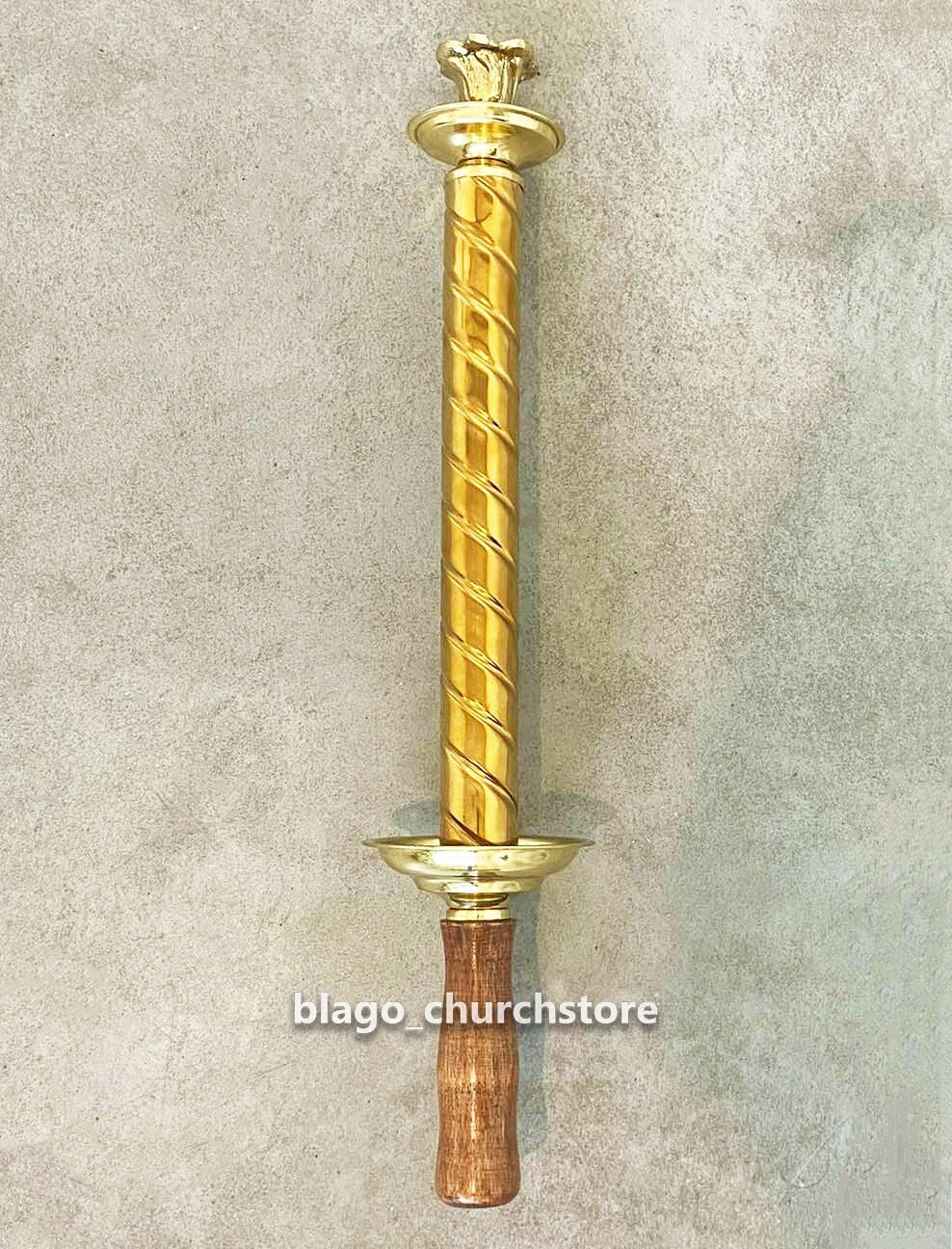Church candlestick one candlestick in the hand 18.89\
