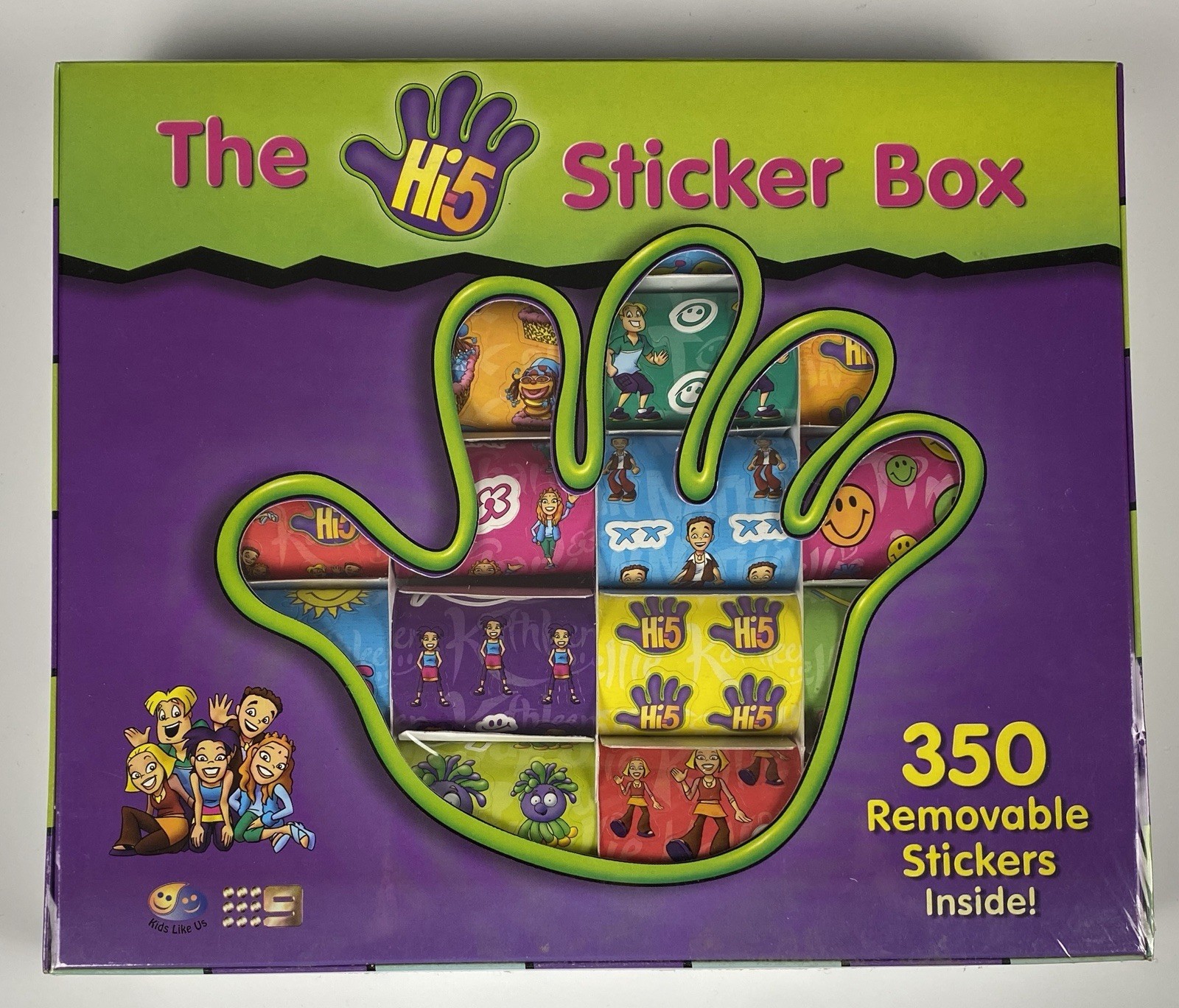 Hi 5 350 Sticker Box Old OG Original Members Rare Childrens Kids Vintage 2000