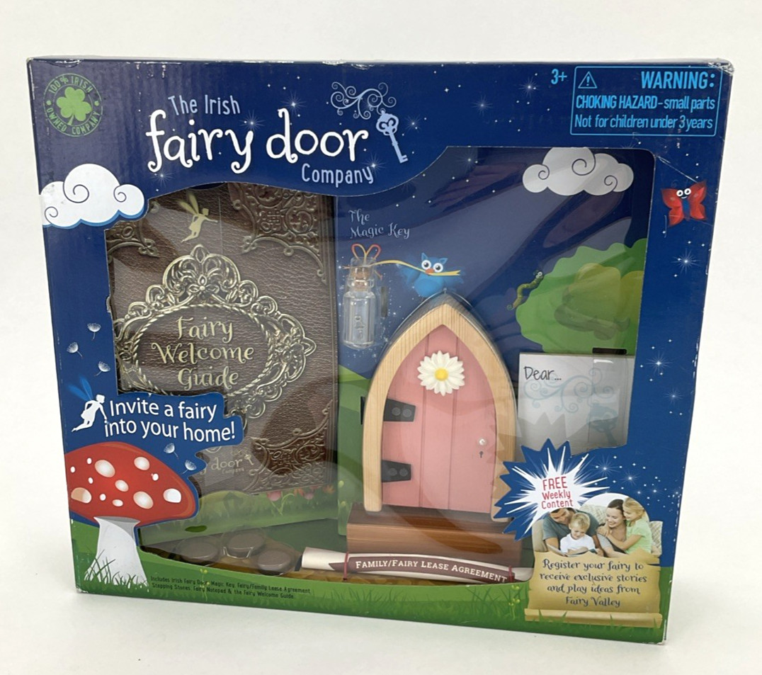 The Irish Fairy Door Company PINK Door - Stepping Stones Magic Key NEW The Irish Fairy Door Company PINK Door - Stepping Stones Magic Key NEW