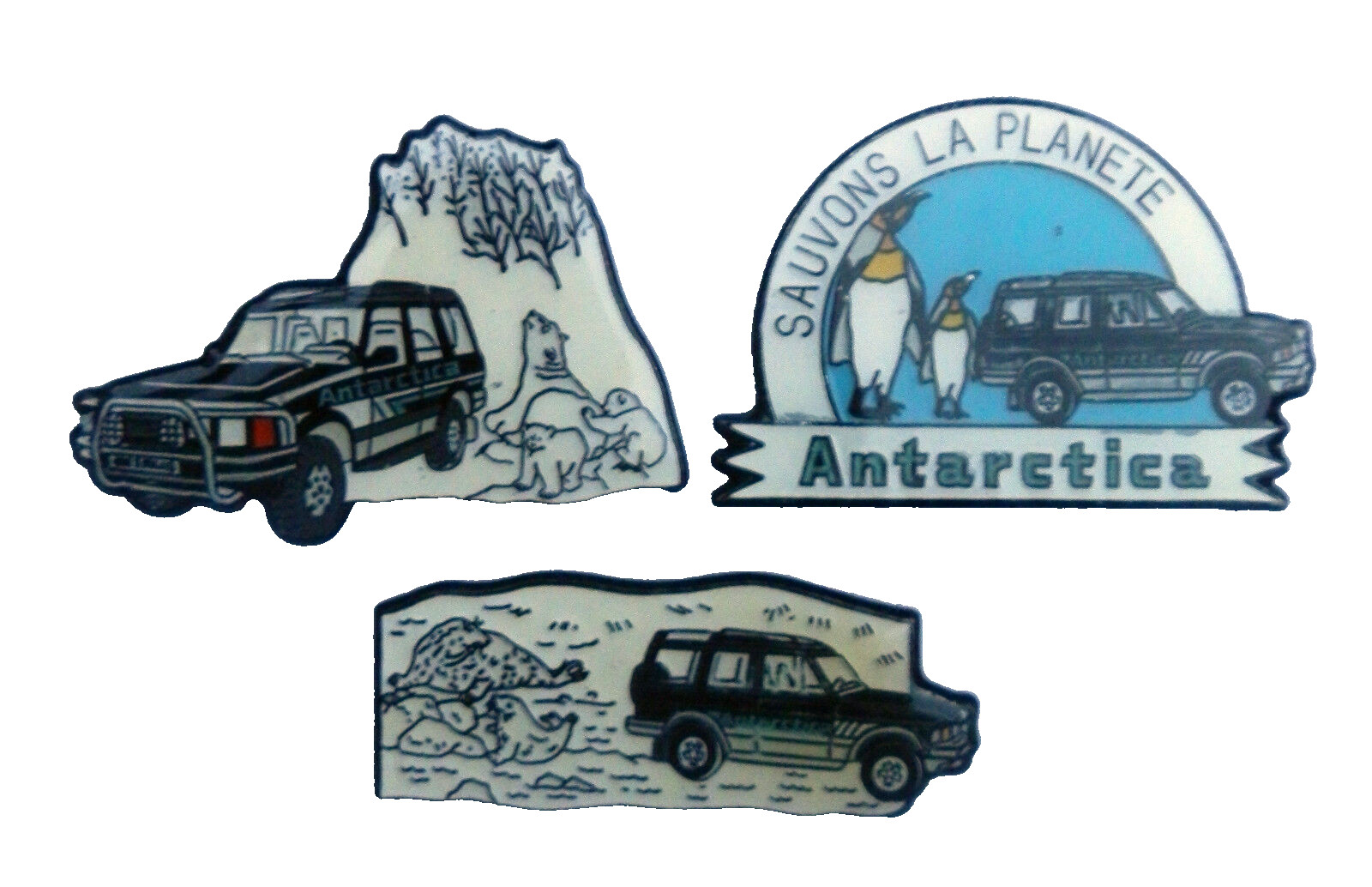 LAND ROVER DISCOVERY SET OF 3 1990s PROMO PIN BADGES LANDROVER NOS LAND ROVER DISCOVERY SET OF 3 1990s PROMO PIN BADGES LANDROVER NOS