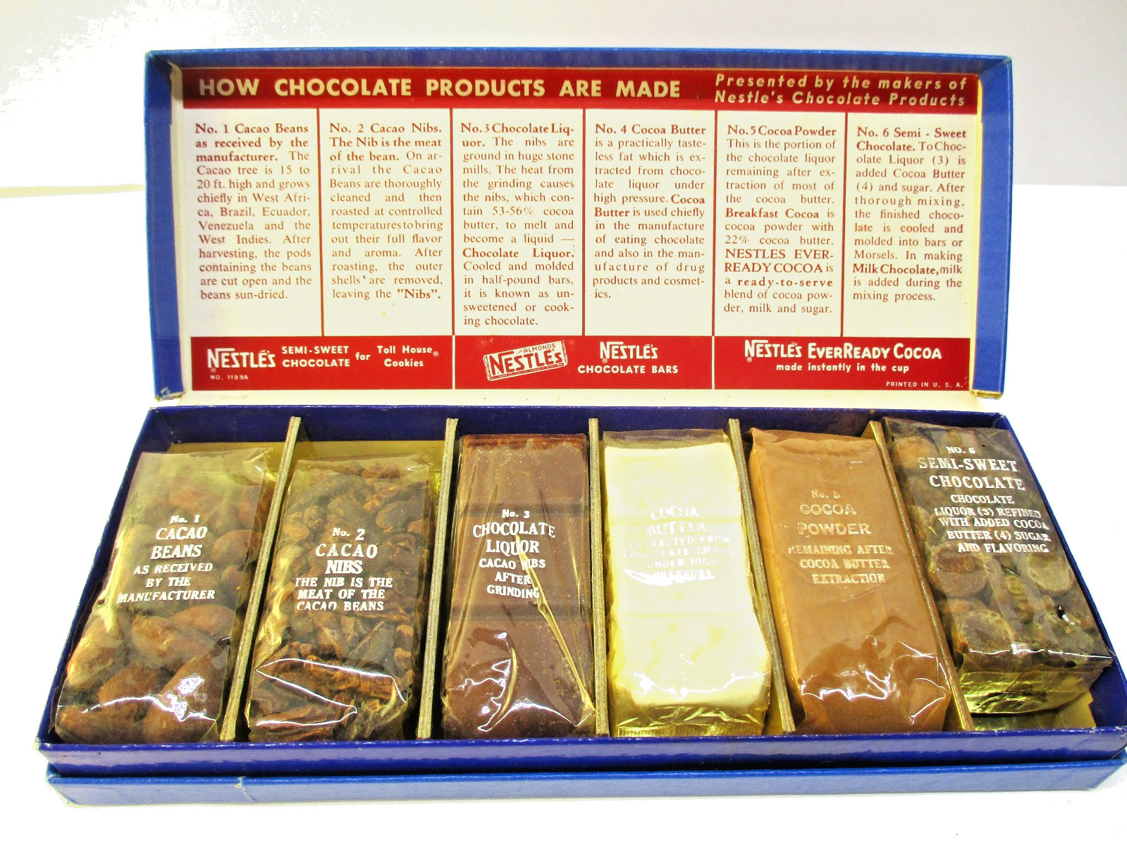 RAREST Nestle's 1965 Test Kitchen Package. Complete.