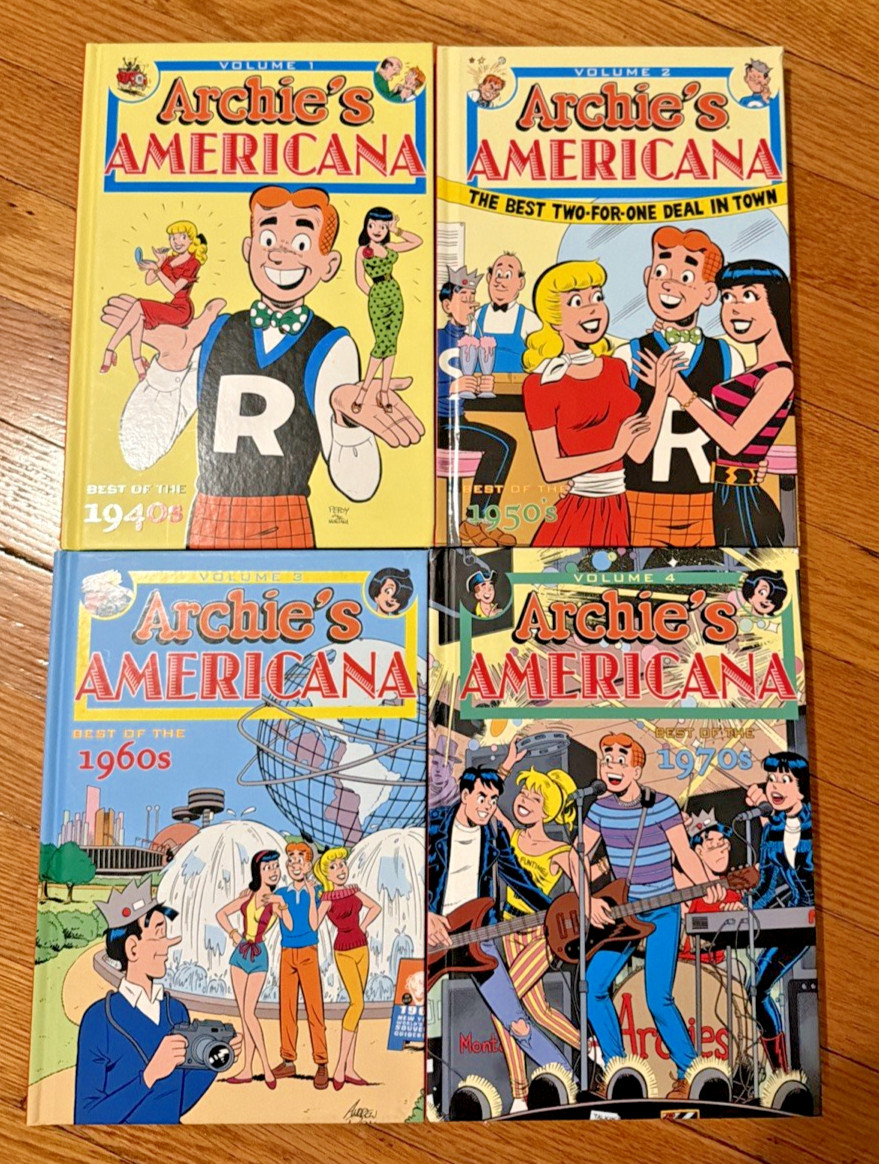ARCHIE’S AMERICANA 1-4/BEST OF THE 1940s, 1950s, 1960s, 1970s/IDW/HC/VERY GOOD ARCHIE’S AMERICANA 1-4/BEST OF THE 1940s, 1950s, 1960s, 1970s/IDW/HC/VERY GOOD