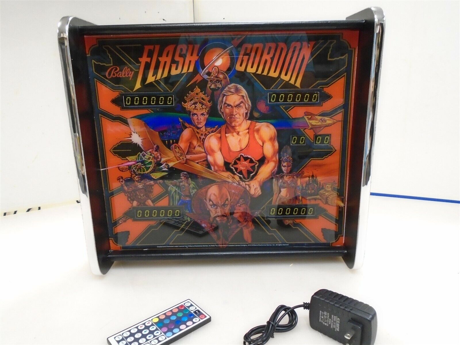 Bally Flash Gordon Pinball Head LED Display light box