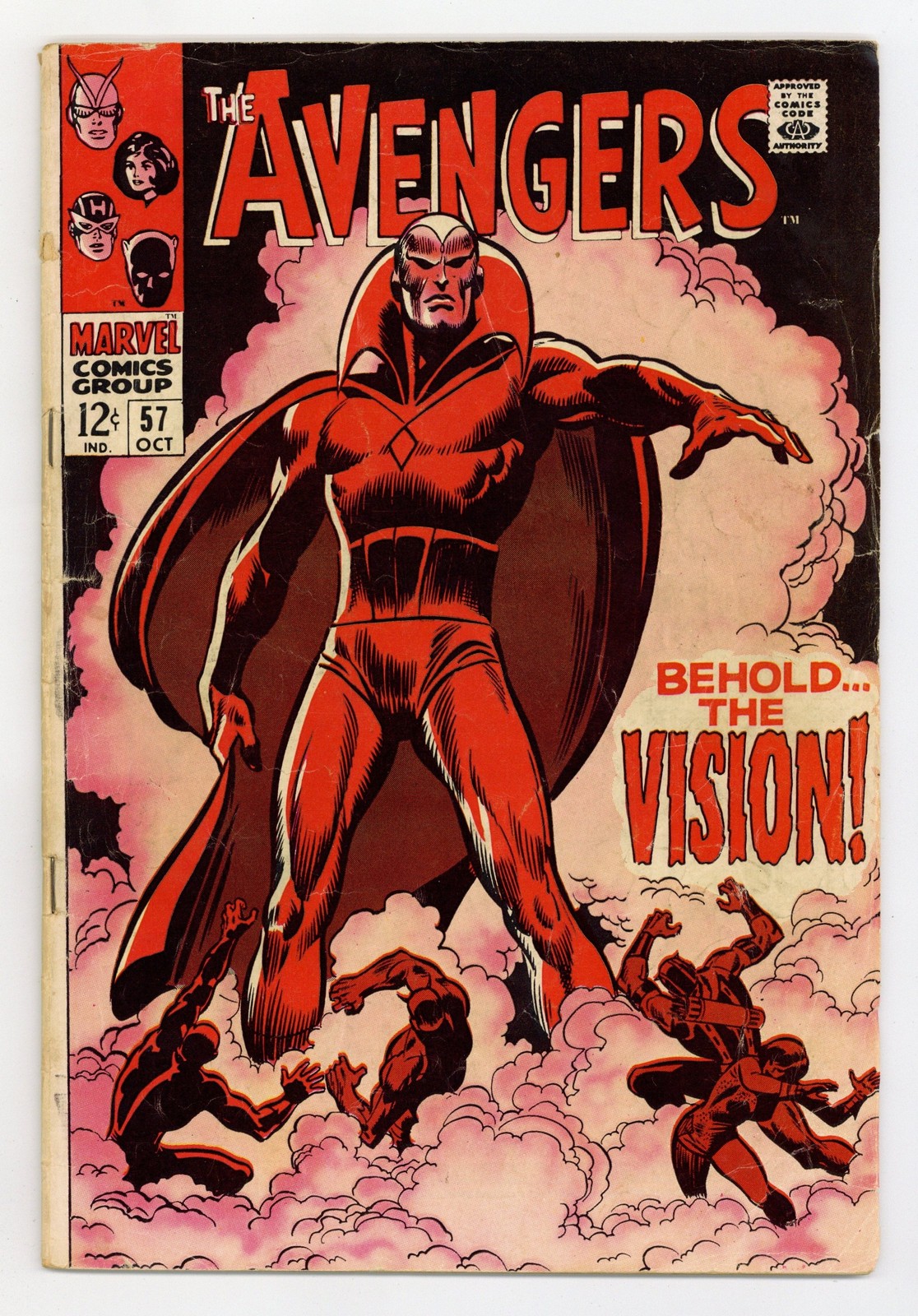 Avengers #57 GD 2.0 1968 1st SA app. Vision