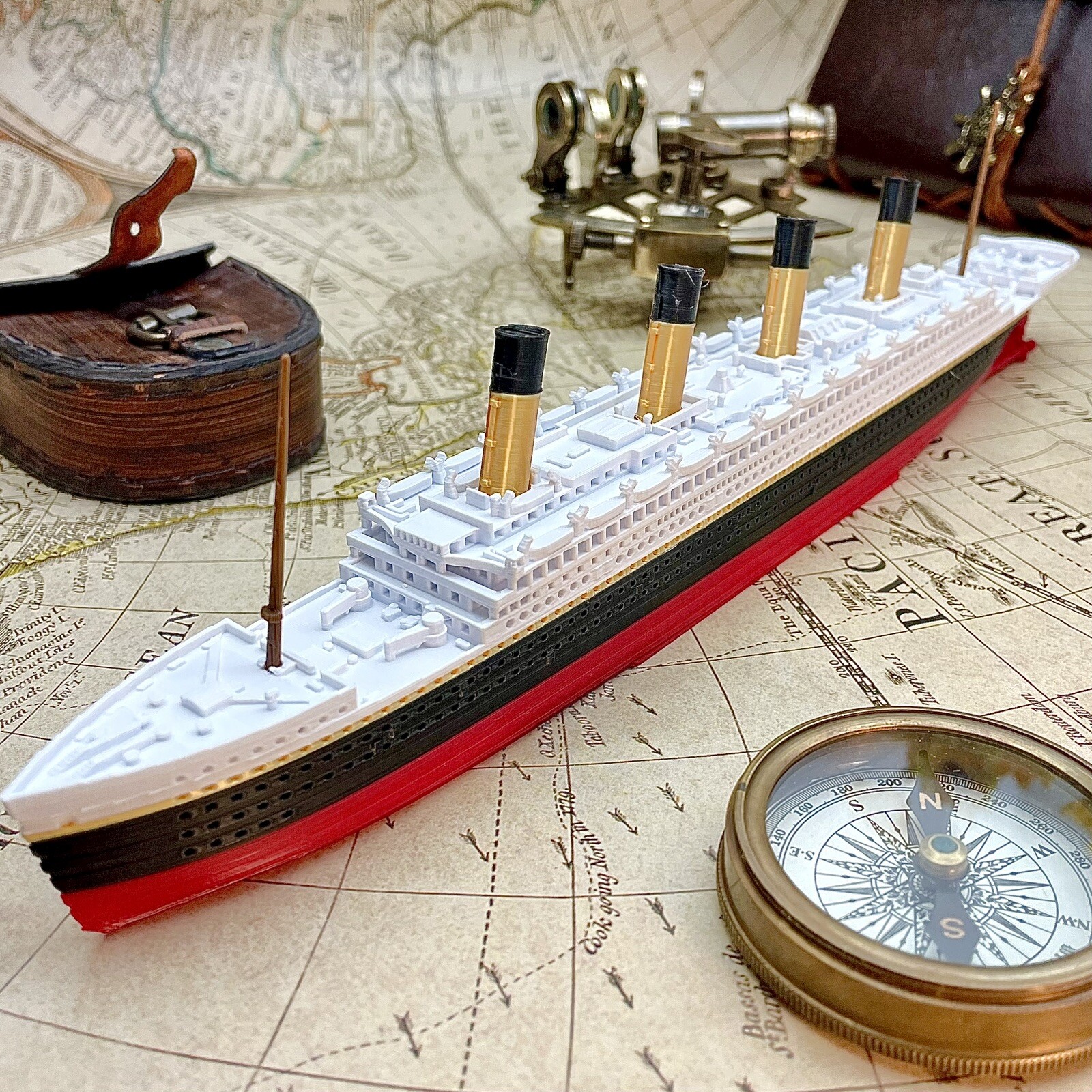 12” RMS Olympic Model, Titanic Toy, Unsinkable Titanic Gift, Titanic Necklace 12” RMS Olympic Model, Titanic Toy, Unsinkable Titanic Gift, Titanic Necklace